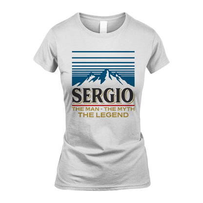 The Man The Myth The Legend Vintage Mountain Shirt SERGIO M1-19