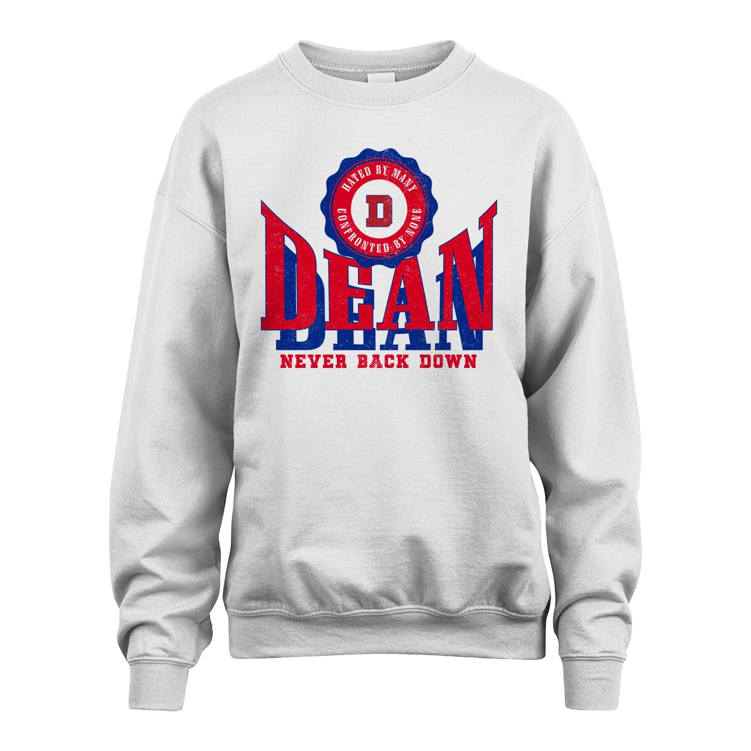Your Name Never Back Down Shirt DEAN M1-33