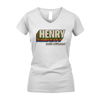 Your Name Built Different Retro Shirt HENRY M1-26