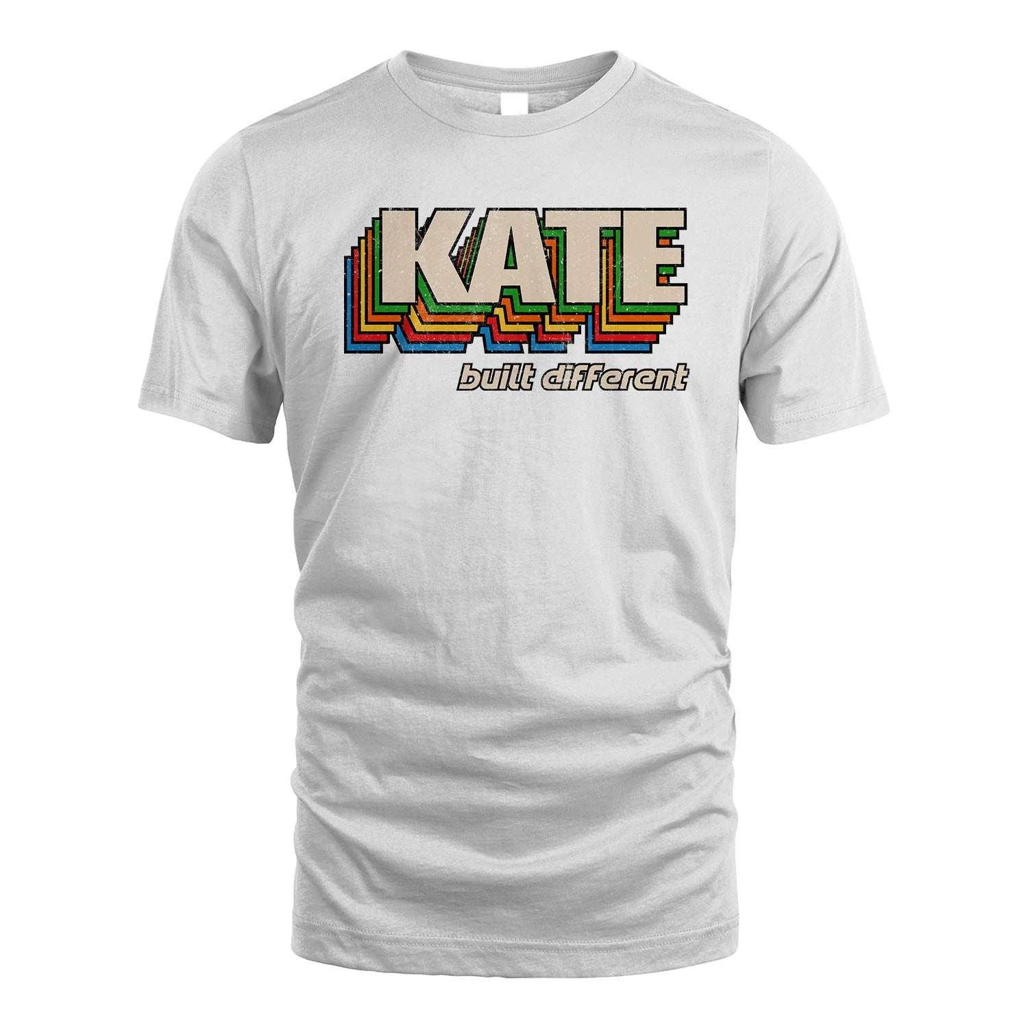 Your Name Built Different Retro Shirt KATE M1-26