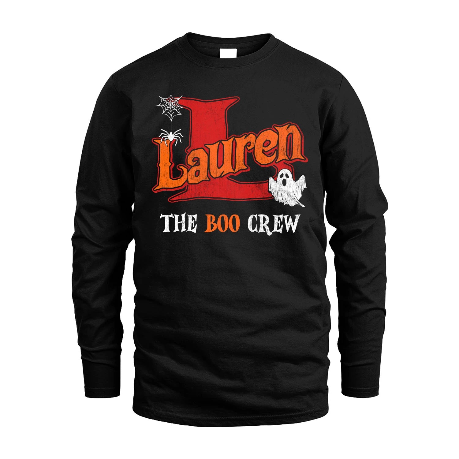 The Boo Crew Halloween Custom Name Shirt LAUREN M1-22