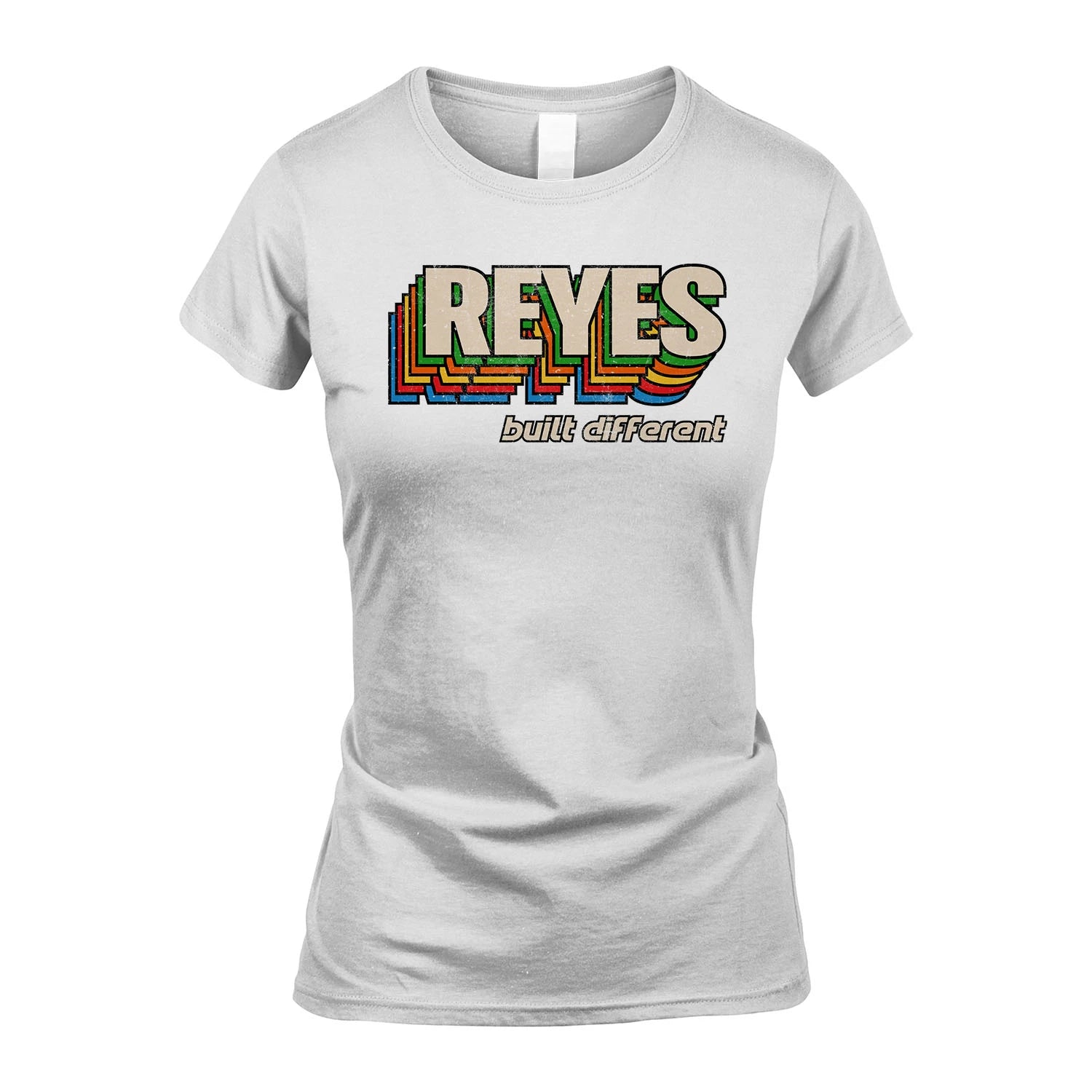 Your Name Built Different Retro Shirt REYES M1-26