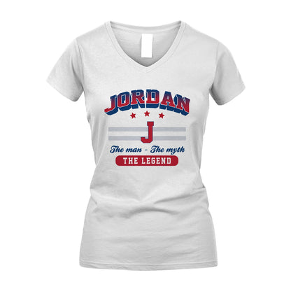 The Man The Myth The Legend With Your Name Shirt JORDAN M1-35