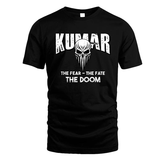 The Fear The Fate The Doom Skull Shirt KUMAR M1-39
