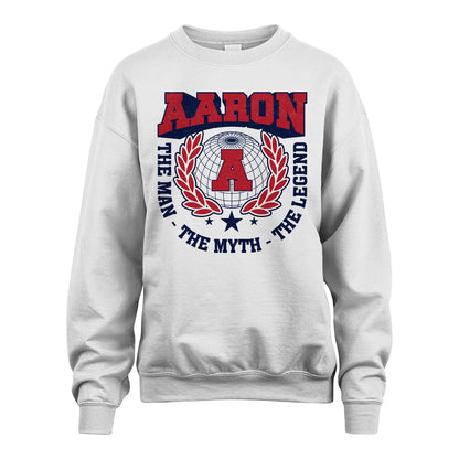 The Man The Myth The Legend Logo Shirt AARON M1-30