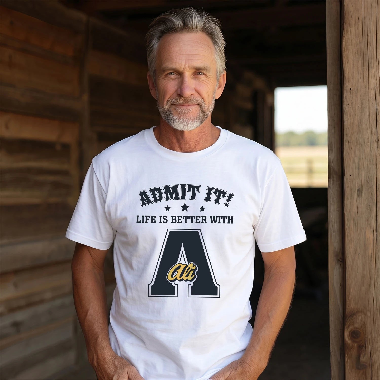 Life Is Better With Your Name Shirt ALI M1-17