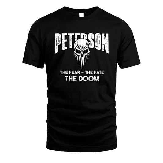 The Fear The Fate The Doom Skull Shirt PETERSON M1-39