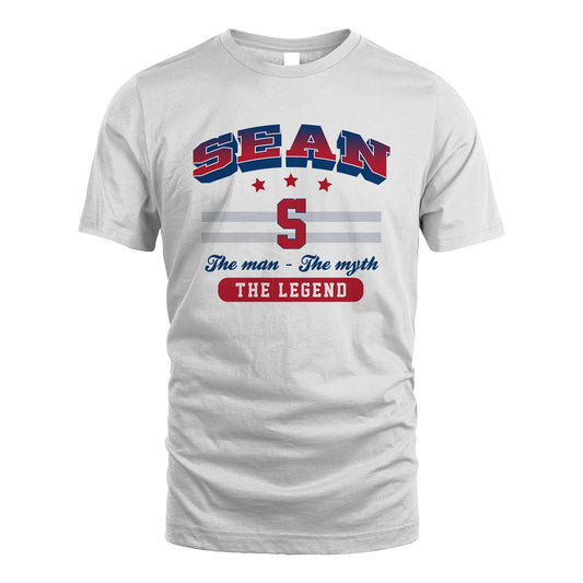 The Man The Myth The Legend With Your Name Shirt SEAN M1-35