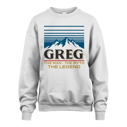 The Man The Myth The Legend Vintage Mountain Shirt GREG M1-19