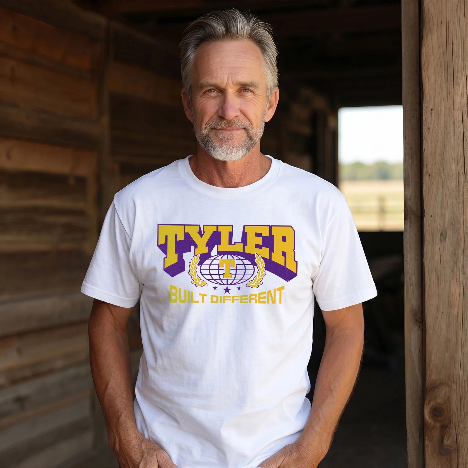 Your Name Built Different Sporty Shirt TYLER M1-32