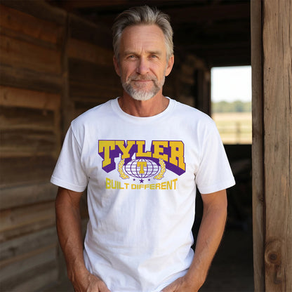 Your Name Built Different Sporty Shirt TYLER M1-32