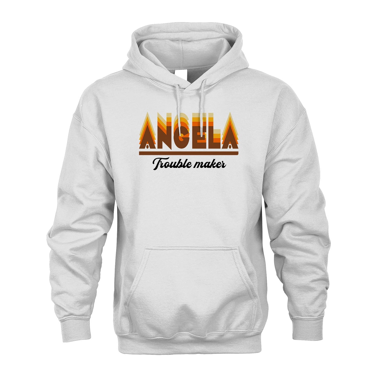 Your Name Trouble Maker Funny Shirt ANGELA M1-34