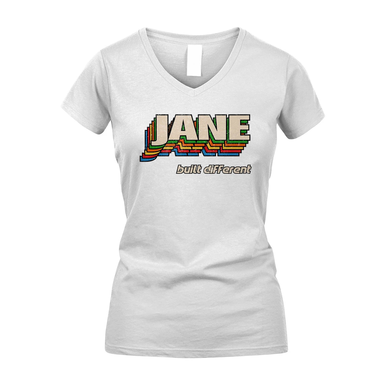 Your Name Built Different Retro Shirt JANE M1-26