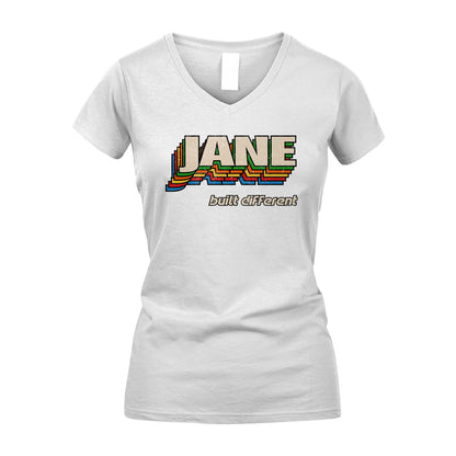 Your Name Built Different Retro Shirt JANE M1-26