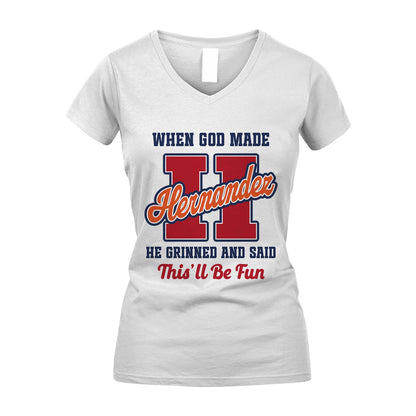God Made Your Name Custom Shirt HERNANDEZ M1-16