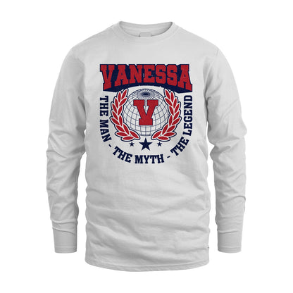 The Man The Myth The Legend Logo Shirt VANESSA M1-30