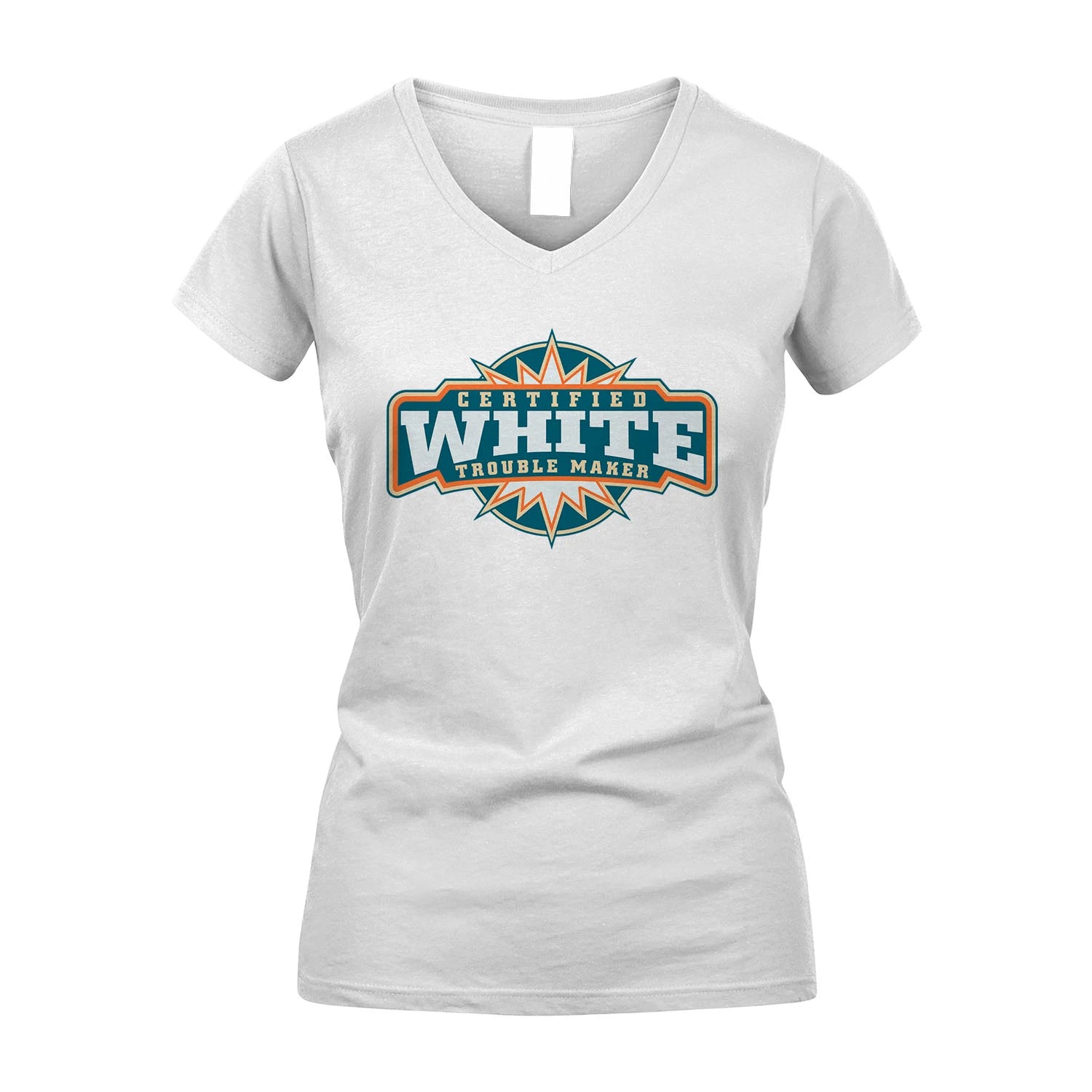 Certified Your Name Trouble Maker Shirt WHITE M1-36