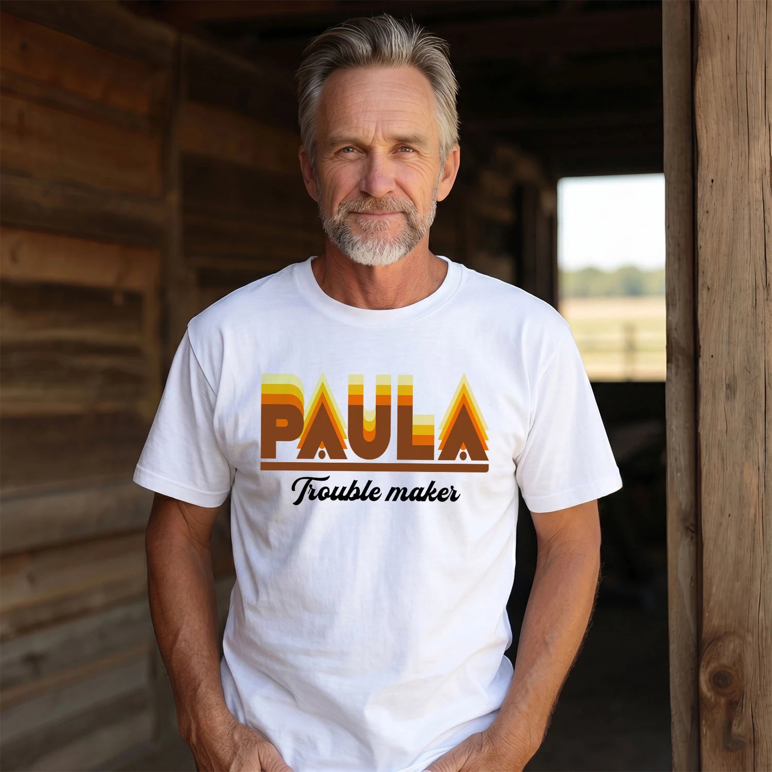 Your Name Trouble Maker Funny Shirt PAULA M1-34
