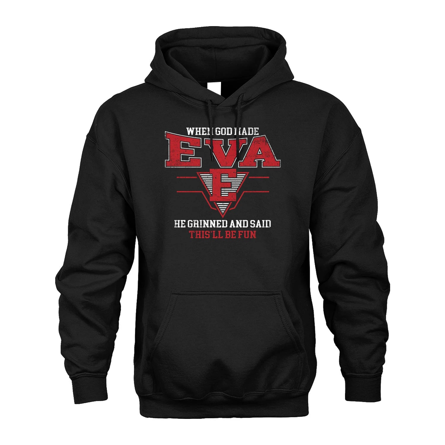 When God Made Your Name He Grinned And Said This'll Be Fun Baseball Shirt EVA M1-29