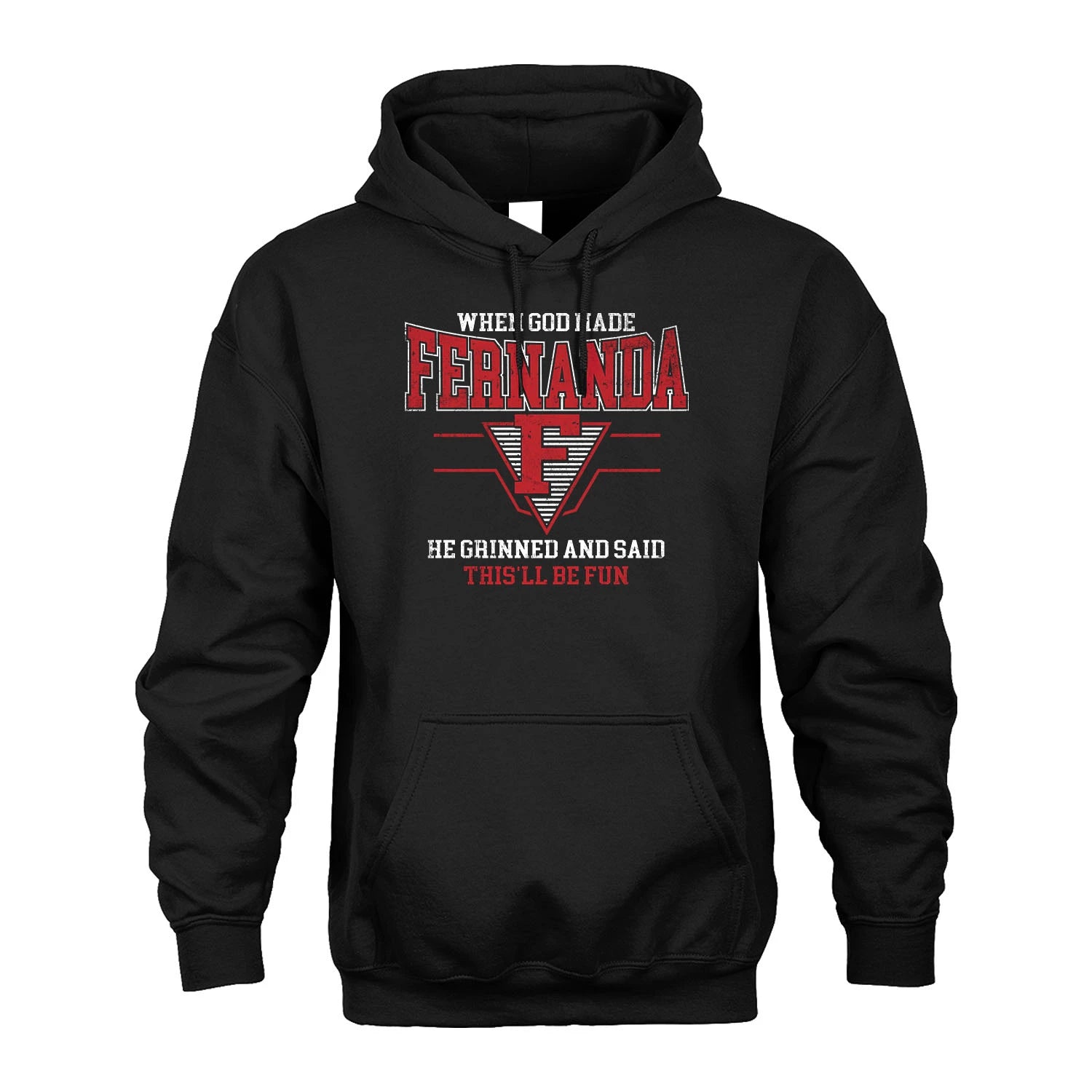 When God Made Your Name He Grinned And Said This'll Be Fun Baseball Shirt FERNANDA M1-29