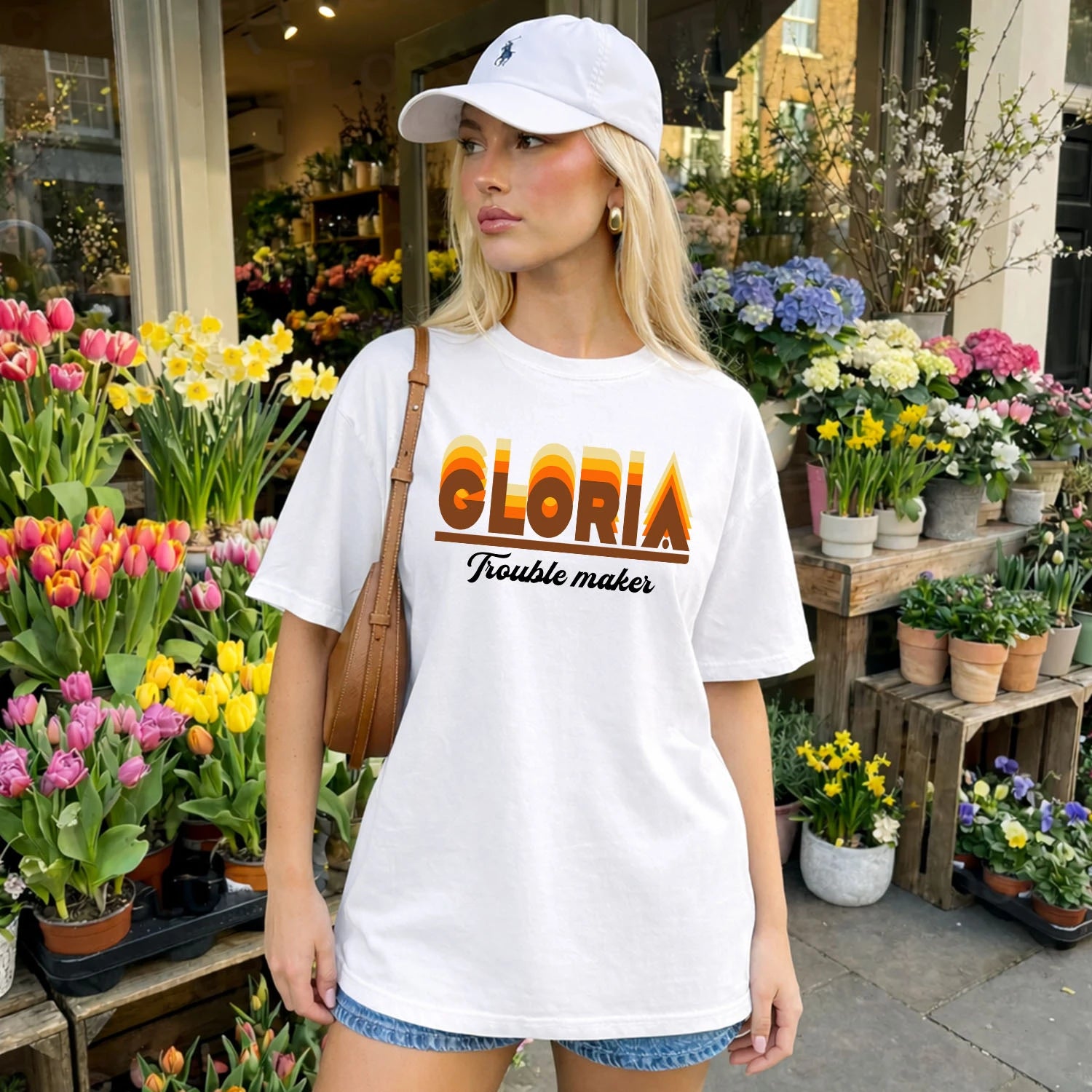 Your Name Trouble Maker Funny Shirt GLORIA M1-34