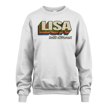 Your Name Built Different Retro Shirt LISA M1-26