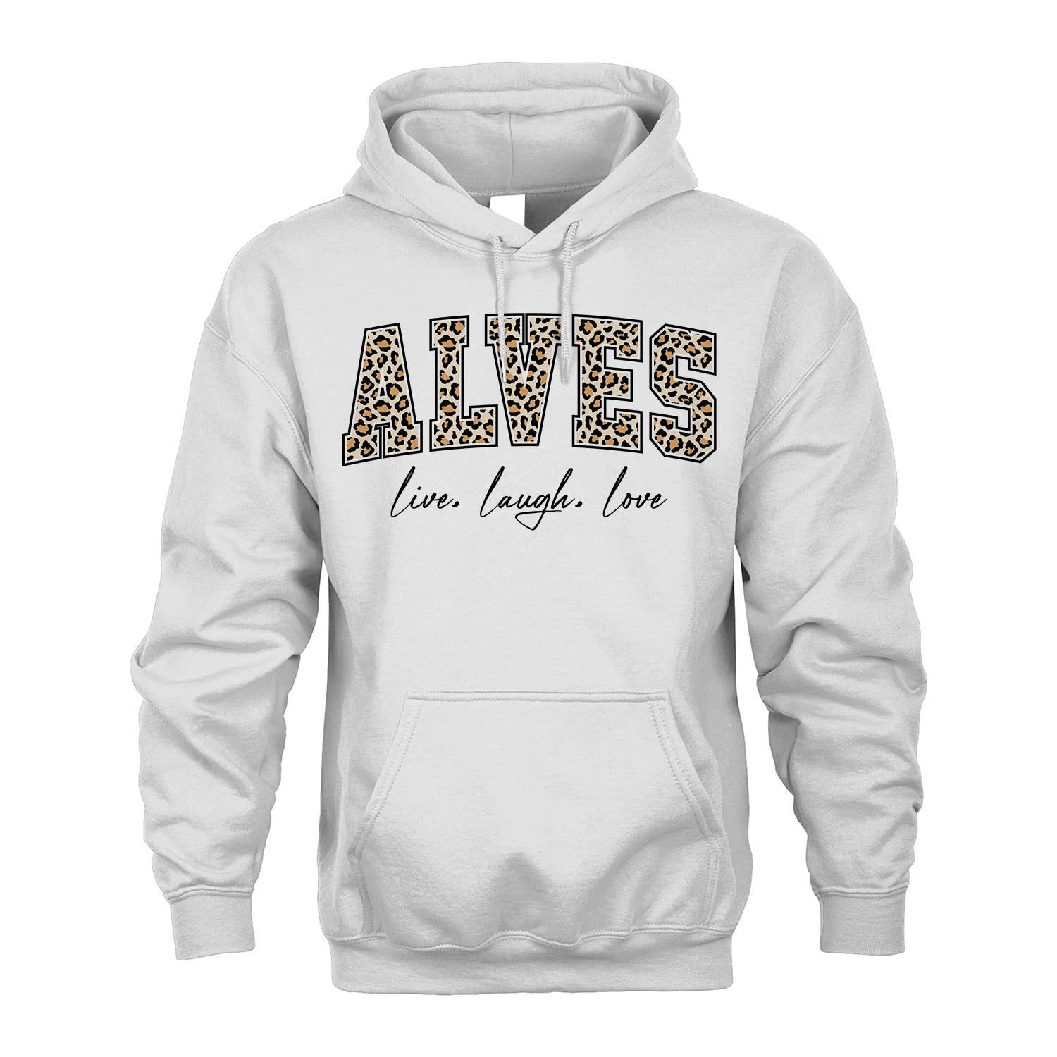 Live Laugh Love Custom Name With Leopard Pattern Shirt ALVES M1-13