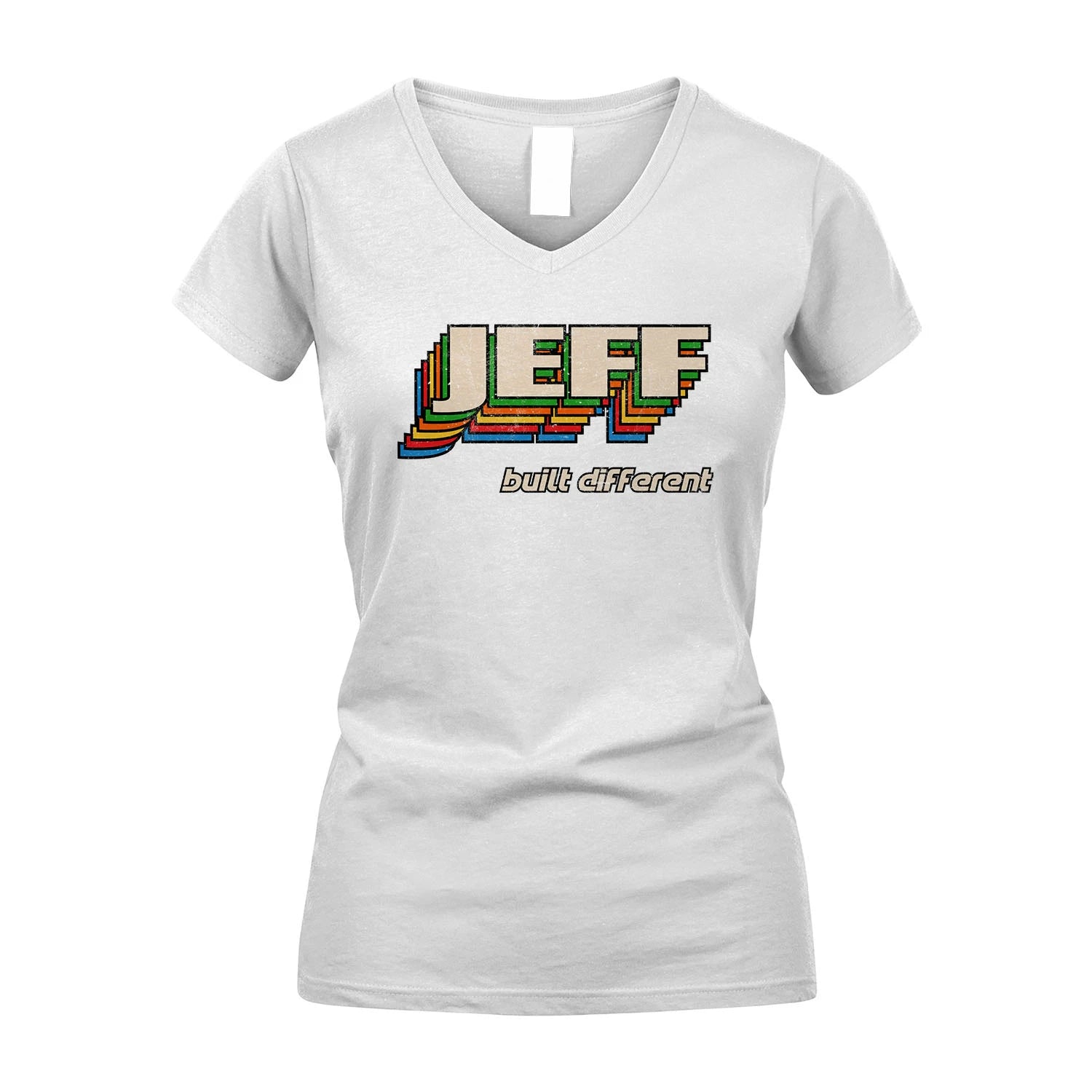 Your Name Built Different Retro Shirt JEFF M1-26
