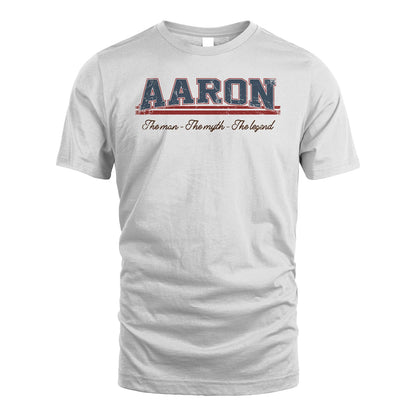The Man The Myth The Legend Vintage Shirt AARON M1-6