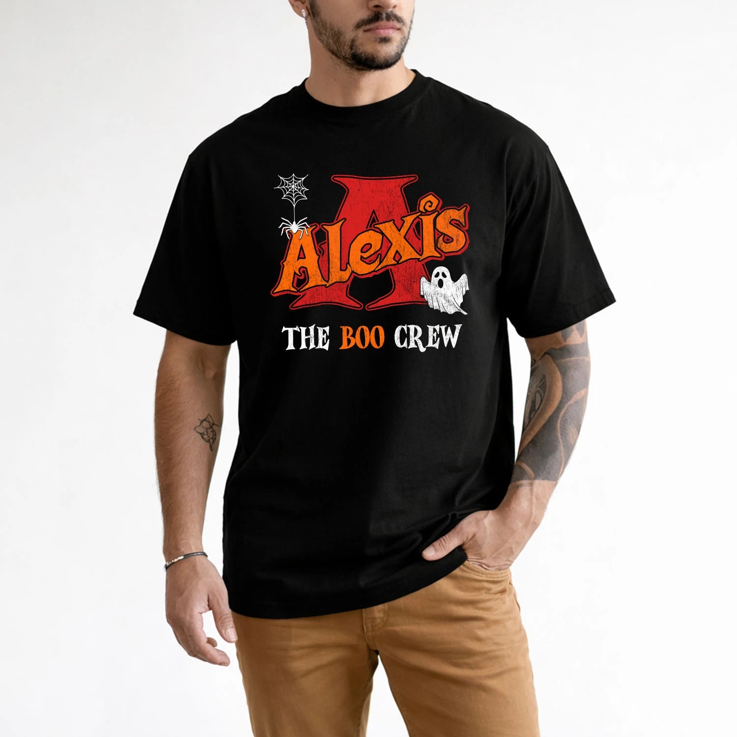 The Boo Crew Halloween Custom Name Shirt ALEXIS M1-22