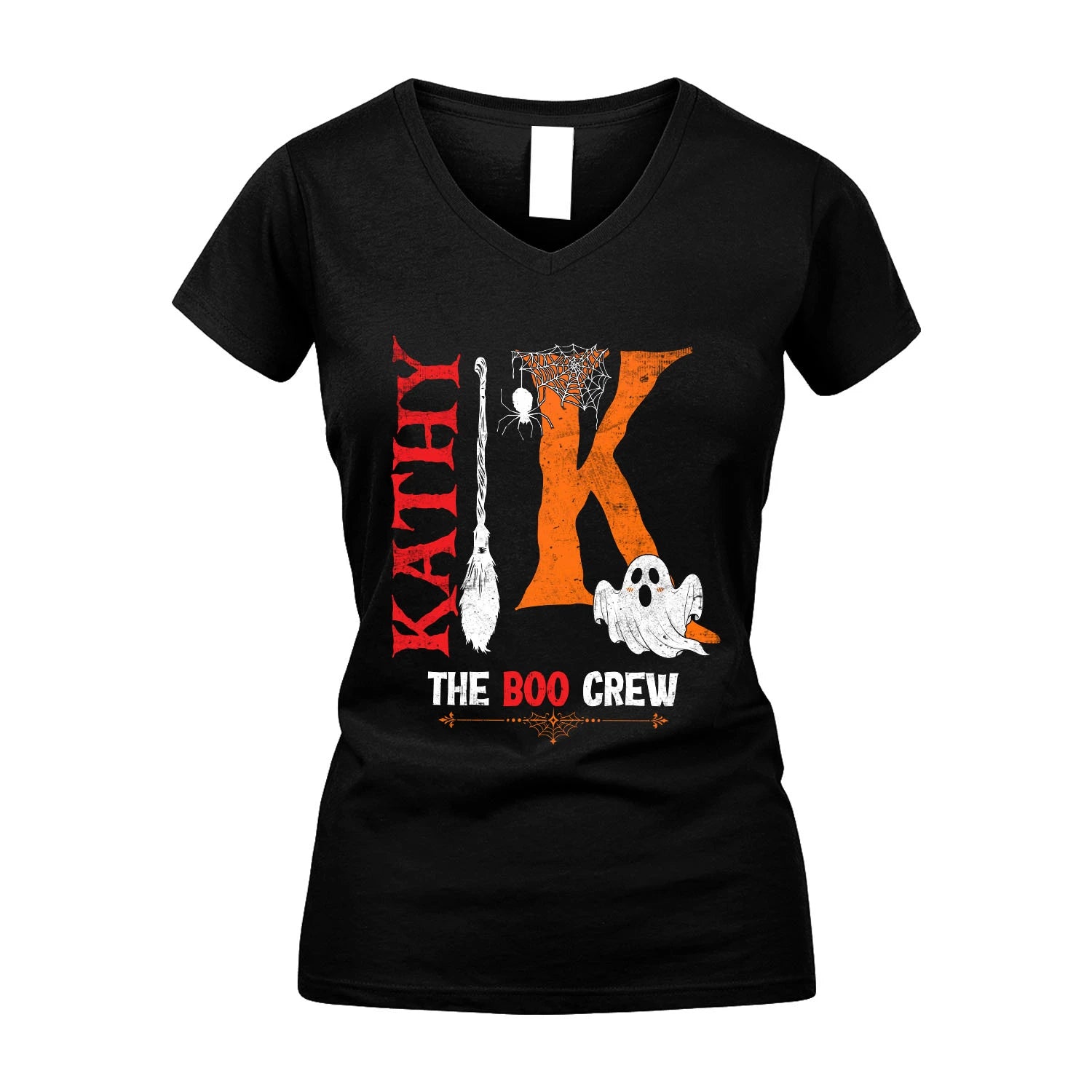 The Boo Crew Halloween With Your Name Shirt KATHY M1-23