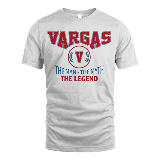 The Man The Myth The Legend Jet Style Shirt VARGAS M1-9