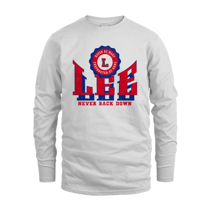 Your Name Never Back Down Shirt LEE M1-33