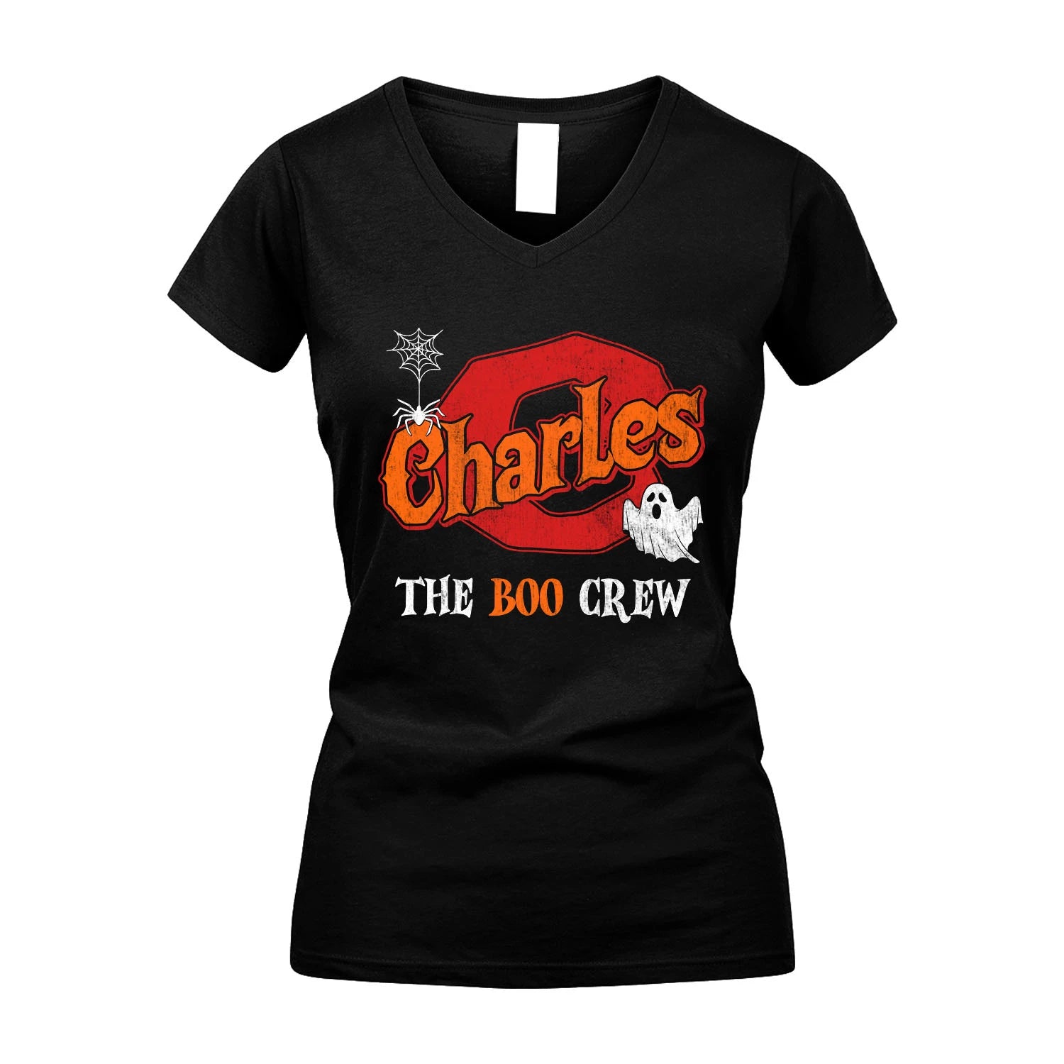 The Boo Crew Halloween Custom Name Shirt CHARLES M1-22