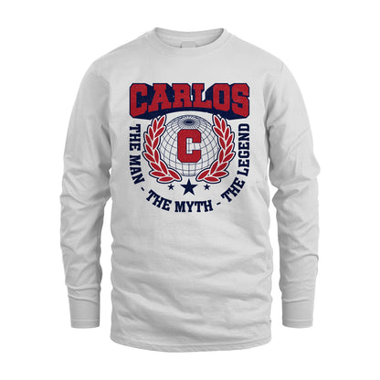 The Man The Myth The Legend Logo Shirt CARLOS M1-30