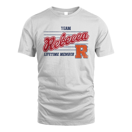 Team Your Name Lifetime Member Vintage Shirt REBECCA M1-24