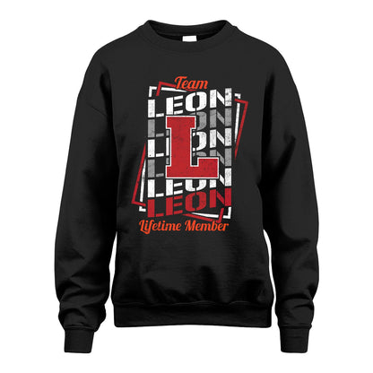 Team Your Name Lifetime Member Sporty Shirt LEON M1-25