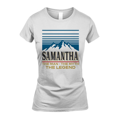 The Man The Myth The Legend Vintage Mountain Shirt SAMANTHA M1-19