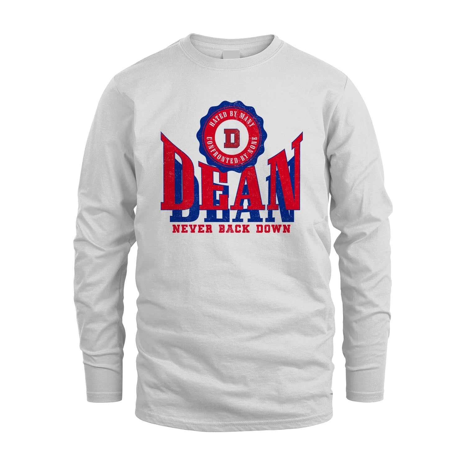 Your Name Never Back Down Shirt DEAN M1-33