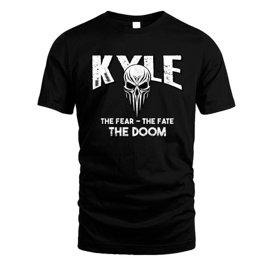 The Fear The Fate The Doom Skull Shirt KYLE M1-39