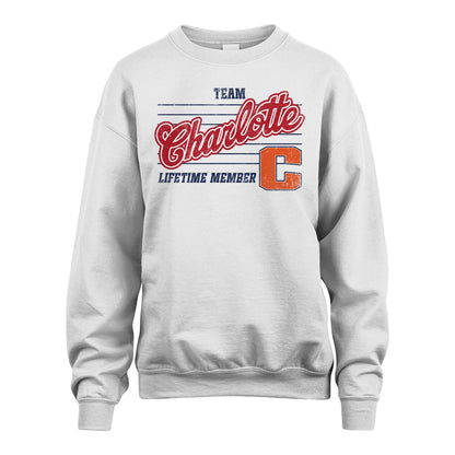 Team Your Name Lifetime Member Vintage Shirt CHARLOTTE M1-24