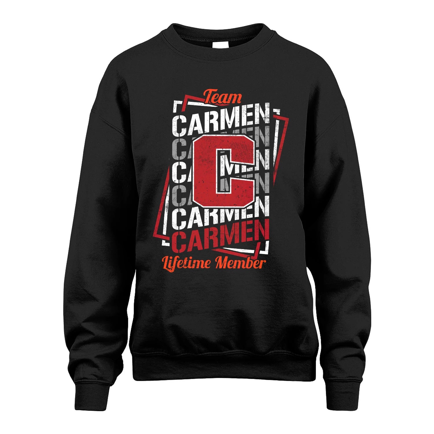 Team Your Name Lifetime Member Sporty Shirt CARMEN M1-25