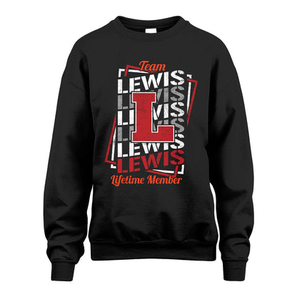 Team Your Name Lifetime Member Sporty Shirt LEWIS M1-25