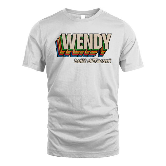 Your Name Built Different Retro Shirt WENDY M1-26