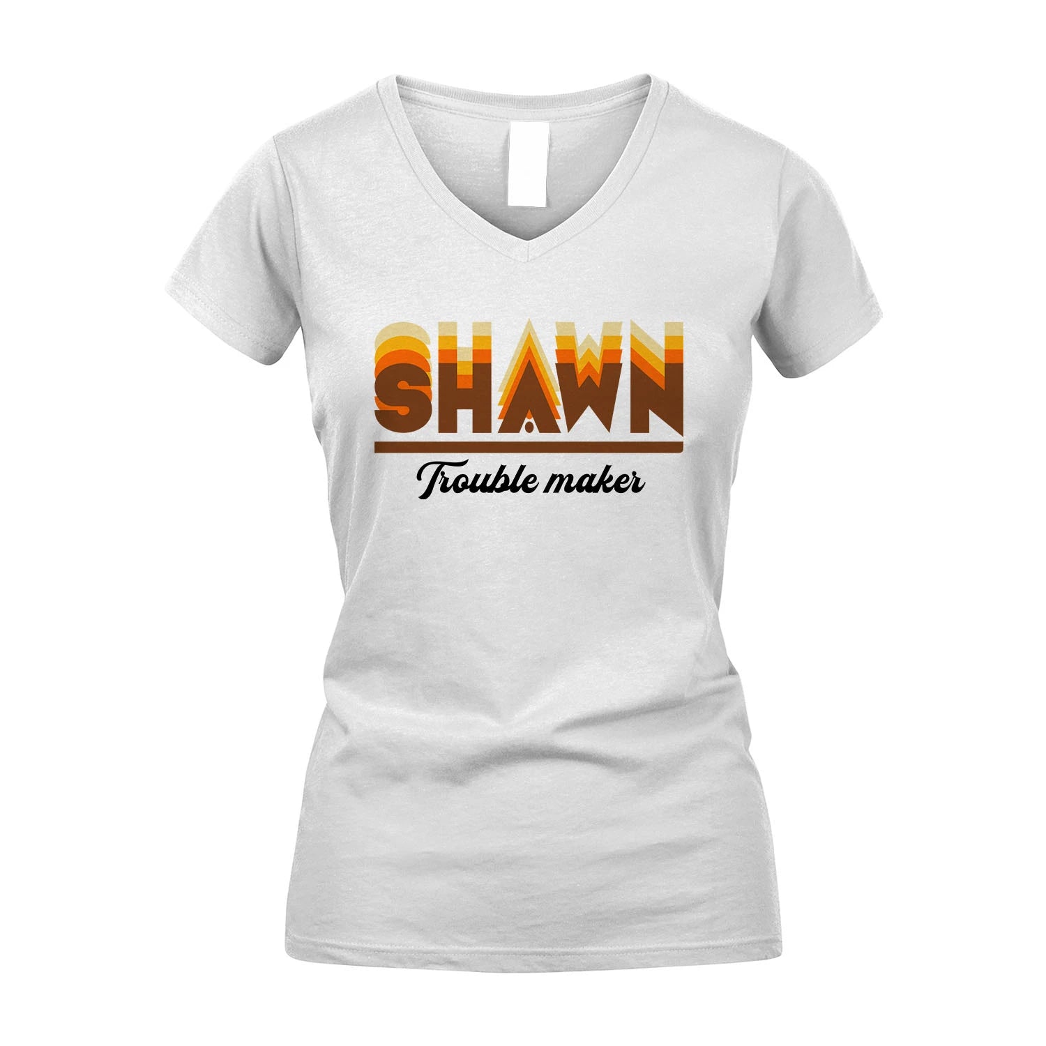 Your Name Trouble Maker Funny Shirt SHAWN M1-34