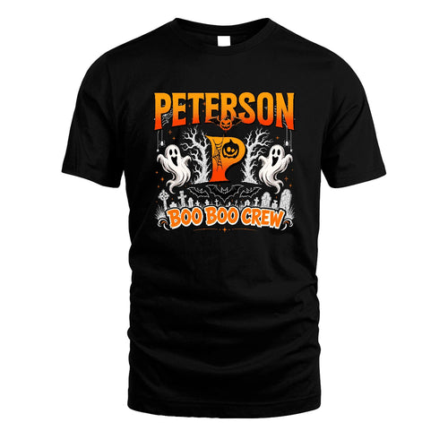 Boo Boo Crew Halloween Custom Name Shirt PETERSON M1-28