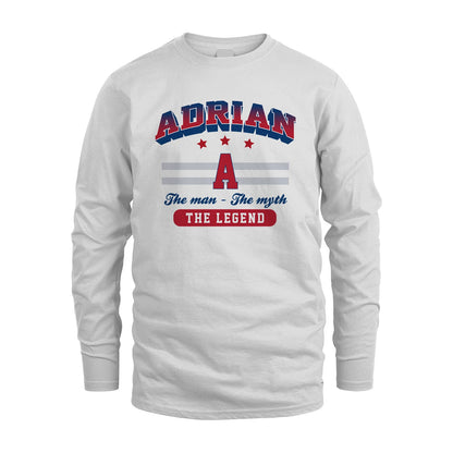 The Man The Myth The Legend With Your Name Shirt ADRIAN M1-35