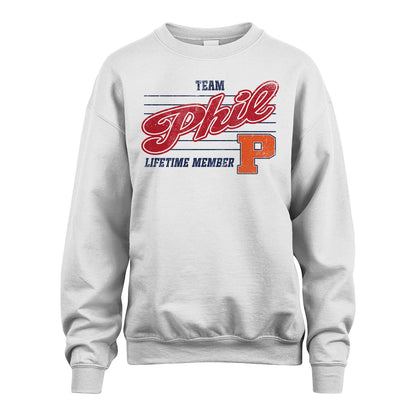 Team Your Name Lifetime Member Vintage Shirt PHIL M1-24