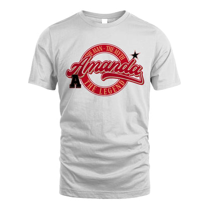 The Man The Myth The Legend Sporty Shirt AMANDA M1-14