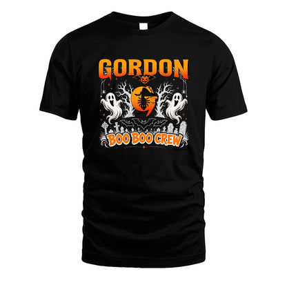 Boo Boo Crew Halloween Custom Name Shirt GORDON M1-28